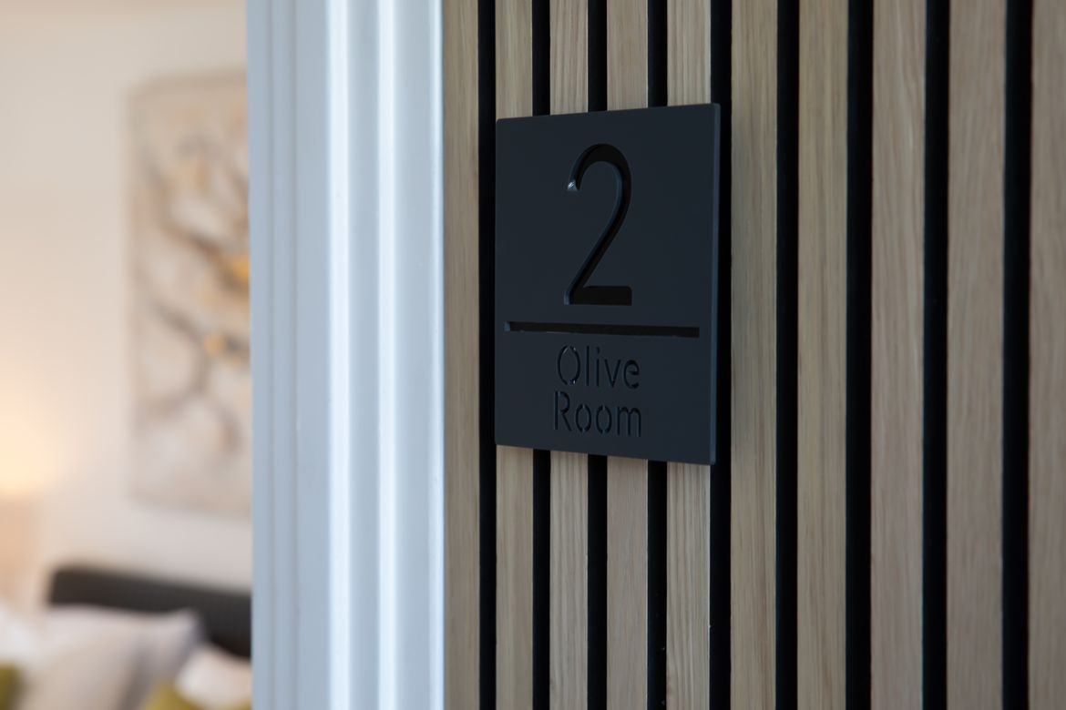 Detail - Olive Room Sign